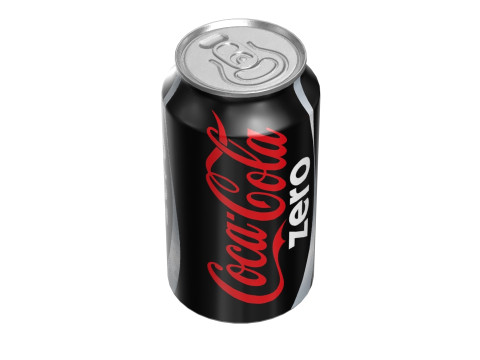 Coca Cola Zero Drink Can 355ml 11 3Dモデル