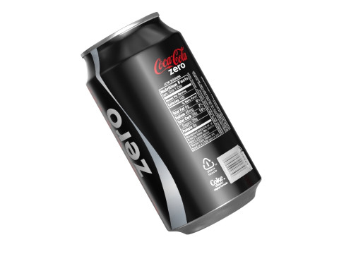Coca Cola Zero Drink Can 355ml 11 3Dモデル