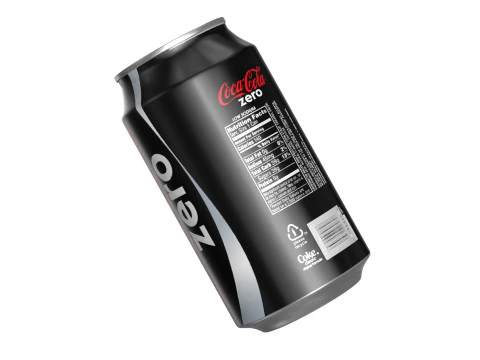 Coca Cola Zero Drink Can 355ml 11 3D Model