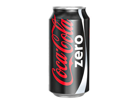 Coca Cola Zero Bebida Lata 375ml 12 Modelo 3D