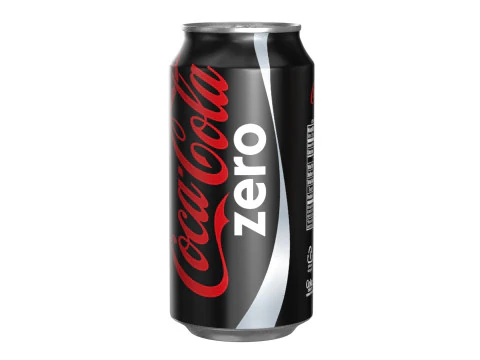 Bebida Coca Cola Zero Lata 375ml 12 Modelo 3D