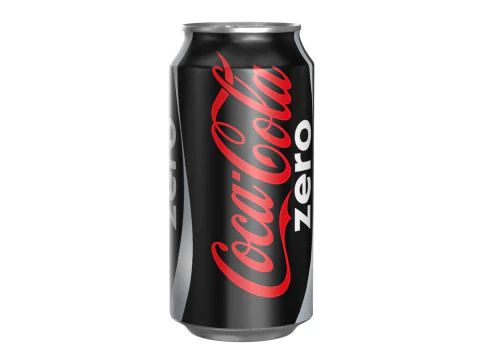 Bebida Coca Cola Zero Lata 375ml 12 Modelo 3D
