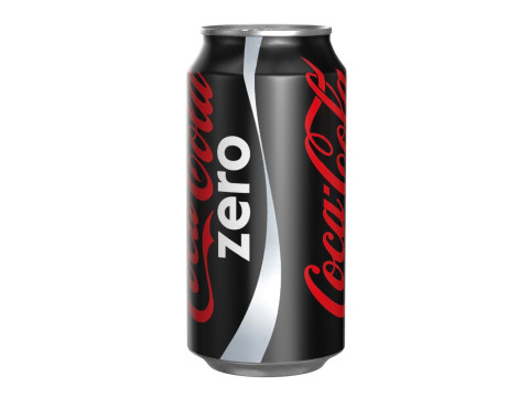 Coca Cola Zero Drink Can 375ml 12 3D Модель