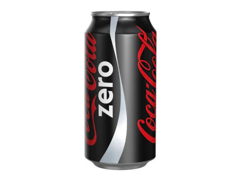 Bebida Coca Cola Zero Lata 375ml 12 Modelo 3D