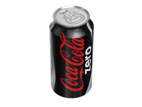 Coca Cola Zero Drink Can 375ml 12 3D Модель