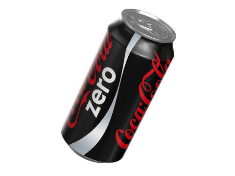 Coca Cola Zero Drink Can 375ml 12 3D Модель