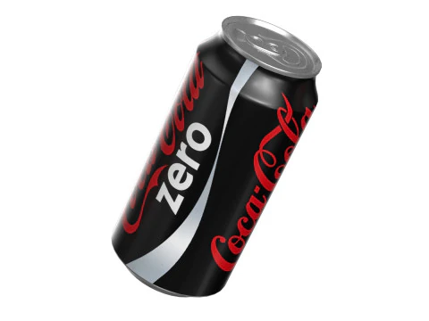 Bebida Coca Cola Zero Lata 375ml 12 Modelo 3D