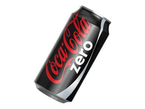 Bebida Coca Cola Zero Lata 375ml 12 Modelo 3D