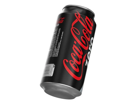 Bebida Coca Cola Zero Lata 375ml 12 Modelo 3D