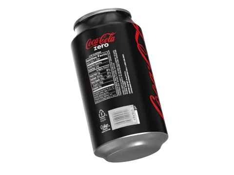 Bebida Coca Cola Zero Lata 375ml 12 Modelo 3D