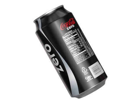 Coca Cola Zero Drink Can 375ml 12 3D Модель