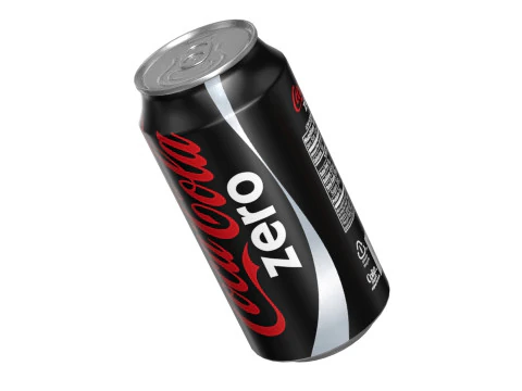 Bebida Coca Cola Zero Lata 375ml 12 Modelo 3D