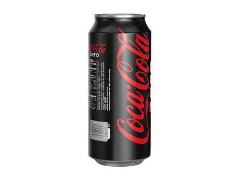 Coca Cola Zero Drink Can 473ml 13 3D Model