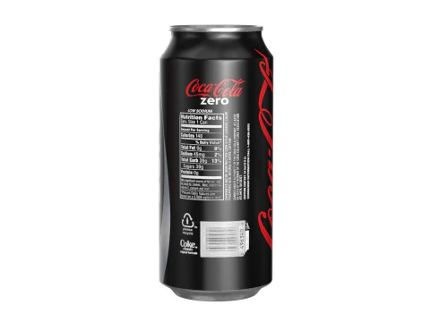 Coca Cola Zero Drink Can 473ml 13 3D Model