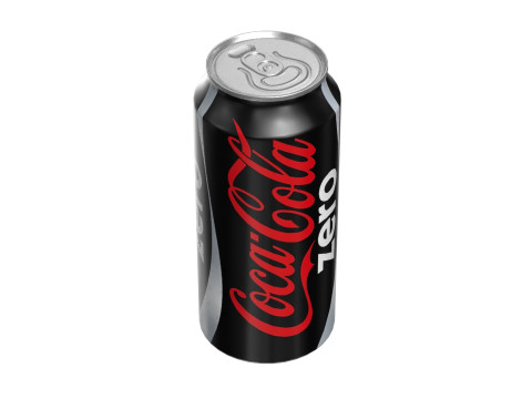 Coca Cola Zero Drink Can 473ml 13 3D Model
