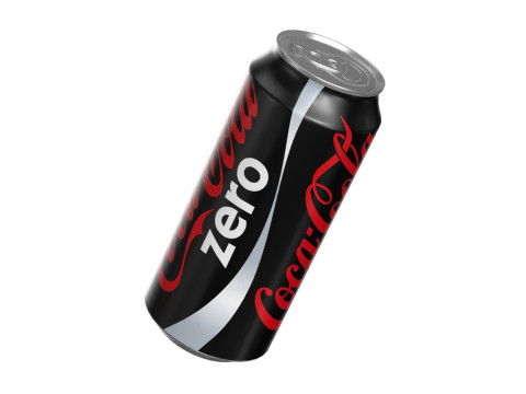Coca Cola Zero Drink Can 473ml 13 3D Model