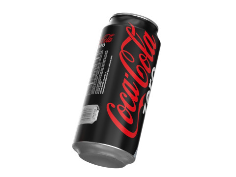 Coca Cola Zero Drink Can 473ml 13 3D Model
