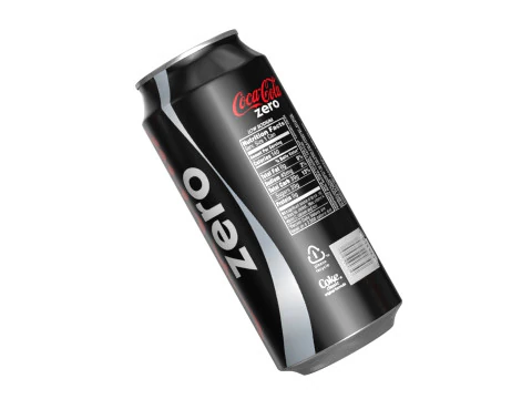 Coca Cola Zero Drink Can 473ml 13 3D Model