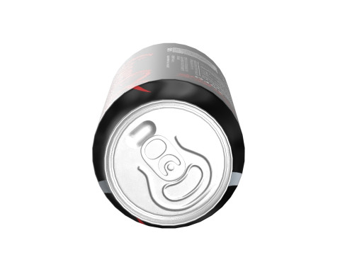 Coca Cola Zero Drink Can 473ml 13 3D Model