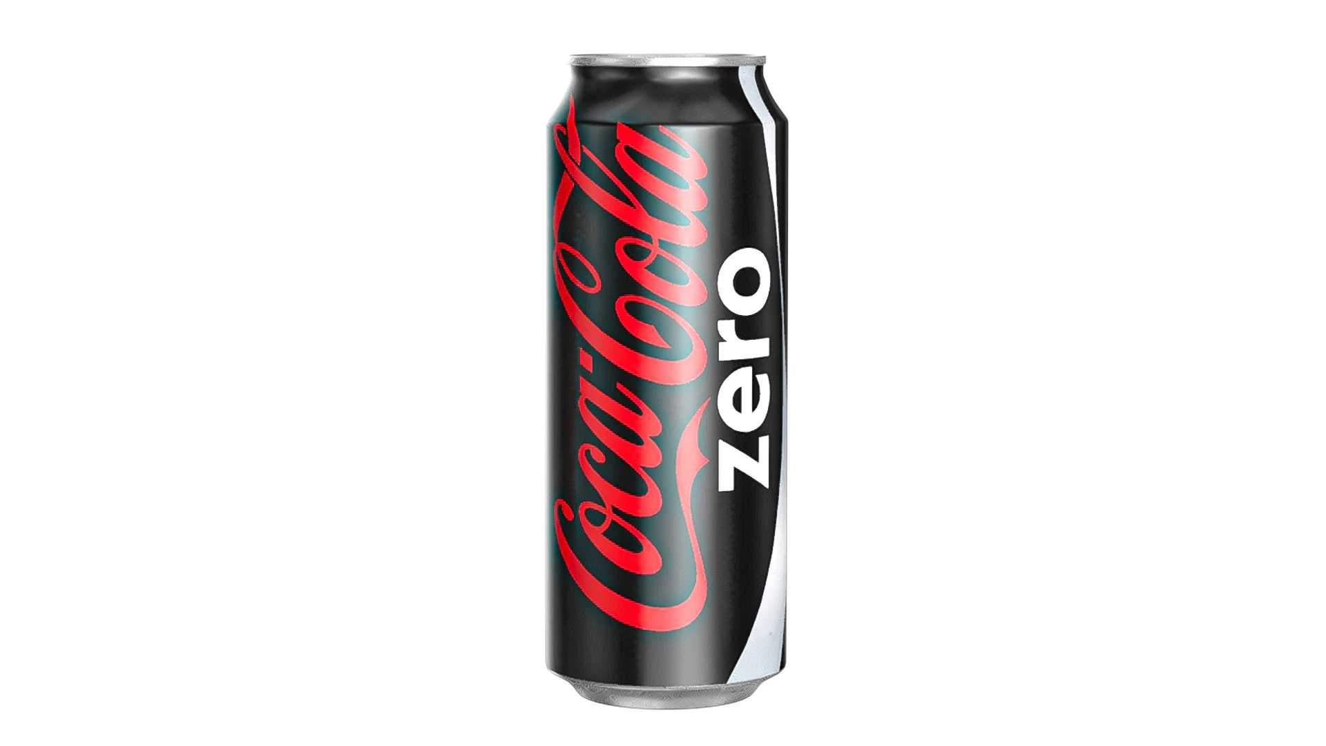 Coca Cola Zero Drink Can 500ml 14 3D Model .c4d .max .obj .3ds .fbx .stl .blend