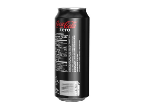 Coca Cola Zero Drink Can 500ml 14 3D Model