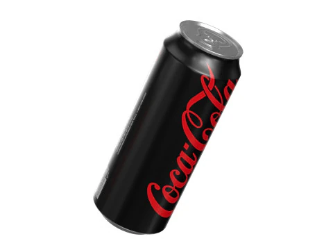 Coca Cola Zero Drink Can 500ml 14 3D Model
