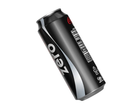 Coca Cola Zero Drink Can 500ml 14 3D Model