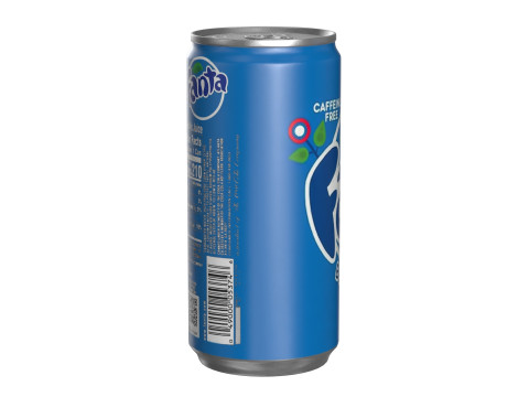 Fanta Berry Drink Can Slim 190ml 01 3D Модель