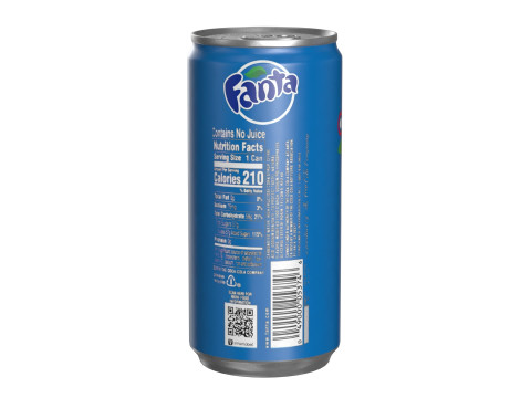 Fanta Berry Drink Can Slim 190ml 01 3D Модель