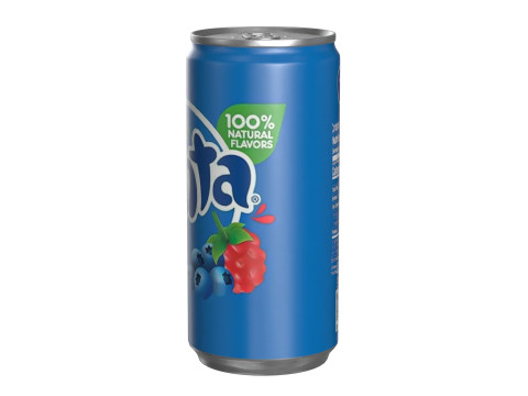 Fanta Berry Drink Can Slim 190ml 01 3D Модель
