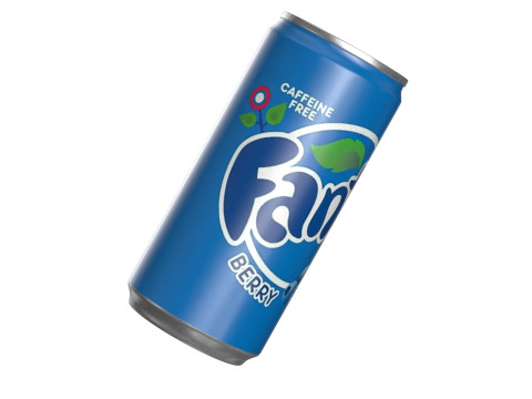Fanta Berry Drink Can Slim 190ml 01 3D Модель