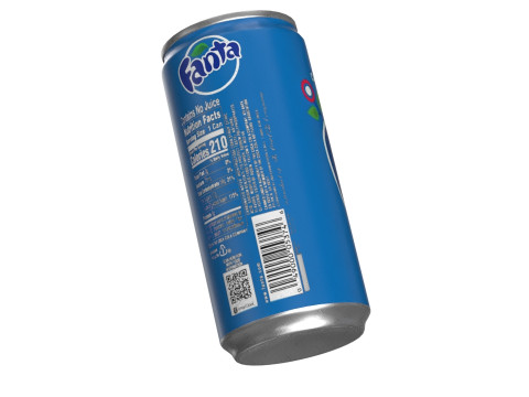 Fanta Berry Drink Can Slim 190ml 01 3D Модель