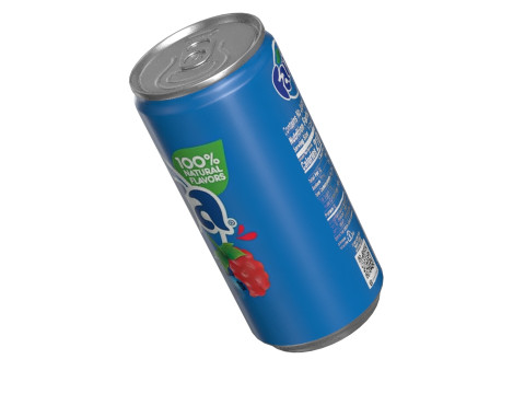 Fanta Berry Drink Can Slim 190ml 01 3D Модель