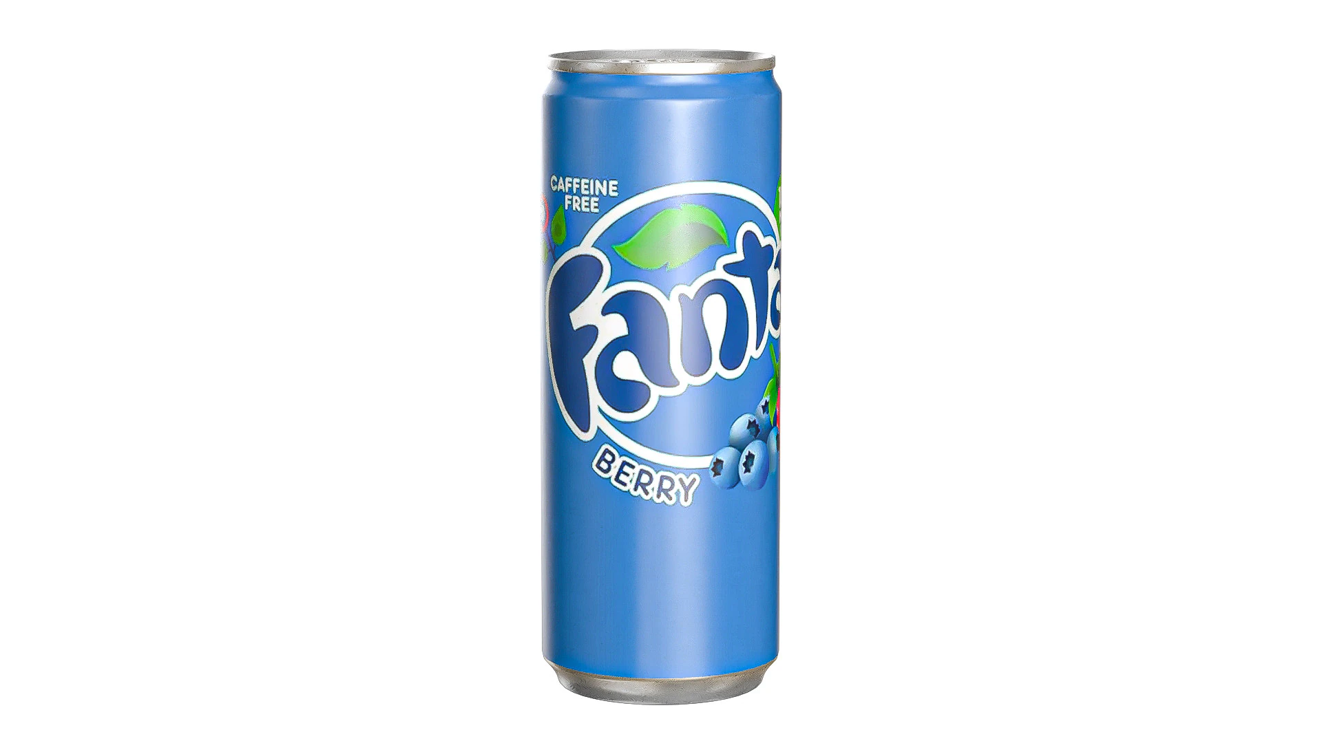 Fanta Berry Drink Can Slim 250ml 02 3D Model .c4d .max .obj .3ds .fbx .stl .blend 