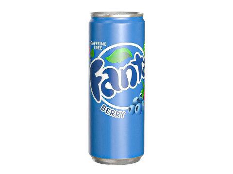 Fanta Berry Drink Can Slim 250ml 02 Modelo 3D