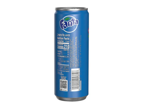 Fanta Berry Drink Can Slim 250ml 02 3D Model