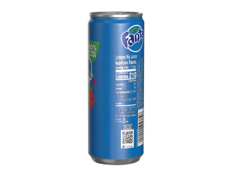 Fanta Berry Drink Can Slim 250ml 02 Modèle 3D