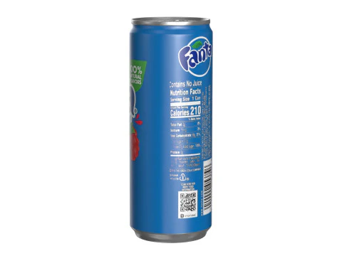 Fanta Berry Drink Can Slim 250ml 02 3D Model