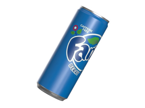 Fanta Berry Drink Can Slim 250ml 02 Modèle 3D