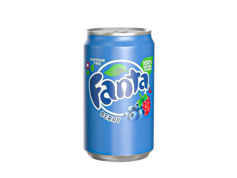 Fanta Berry Drink Can Sleek 200ml 03 3Dモデル