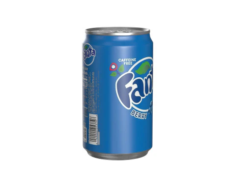 Fanta Berry Drink Can Sleek 200ml 03 3D Model
