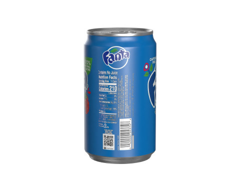 Fanta Berry Drink Can Sleek 200ml 03 Modèle 3D