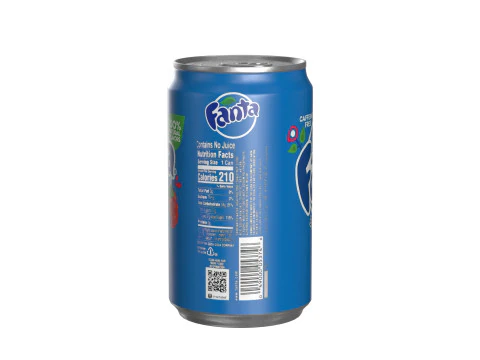 Fanta Berry Drink Can Sleek 200ml 03 3D Model