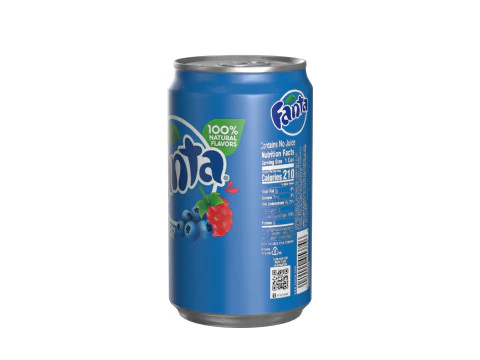 Fanta Berry Drink Can Sleek 200ml 03 3D Model