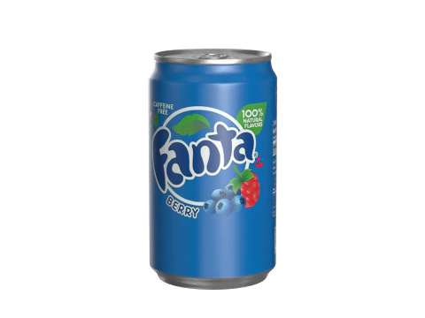 Fanta Berry Drink Can Sleek 200ml 03 3D Model