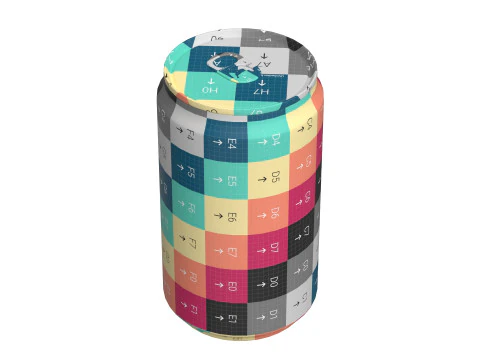 Fanta Berry Drink Can Sleek 200ml 03 3D Model