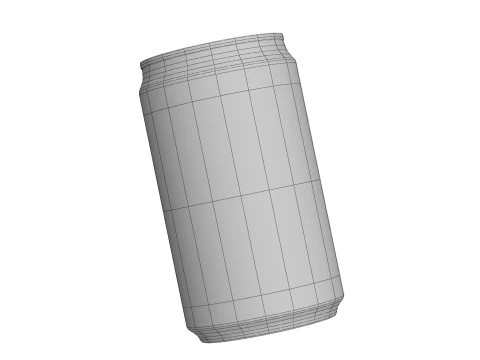 Fanta Berry Drink Can Sleek 200ml 03 3D Model