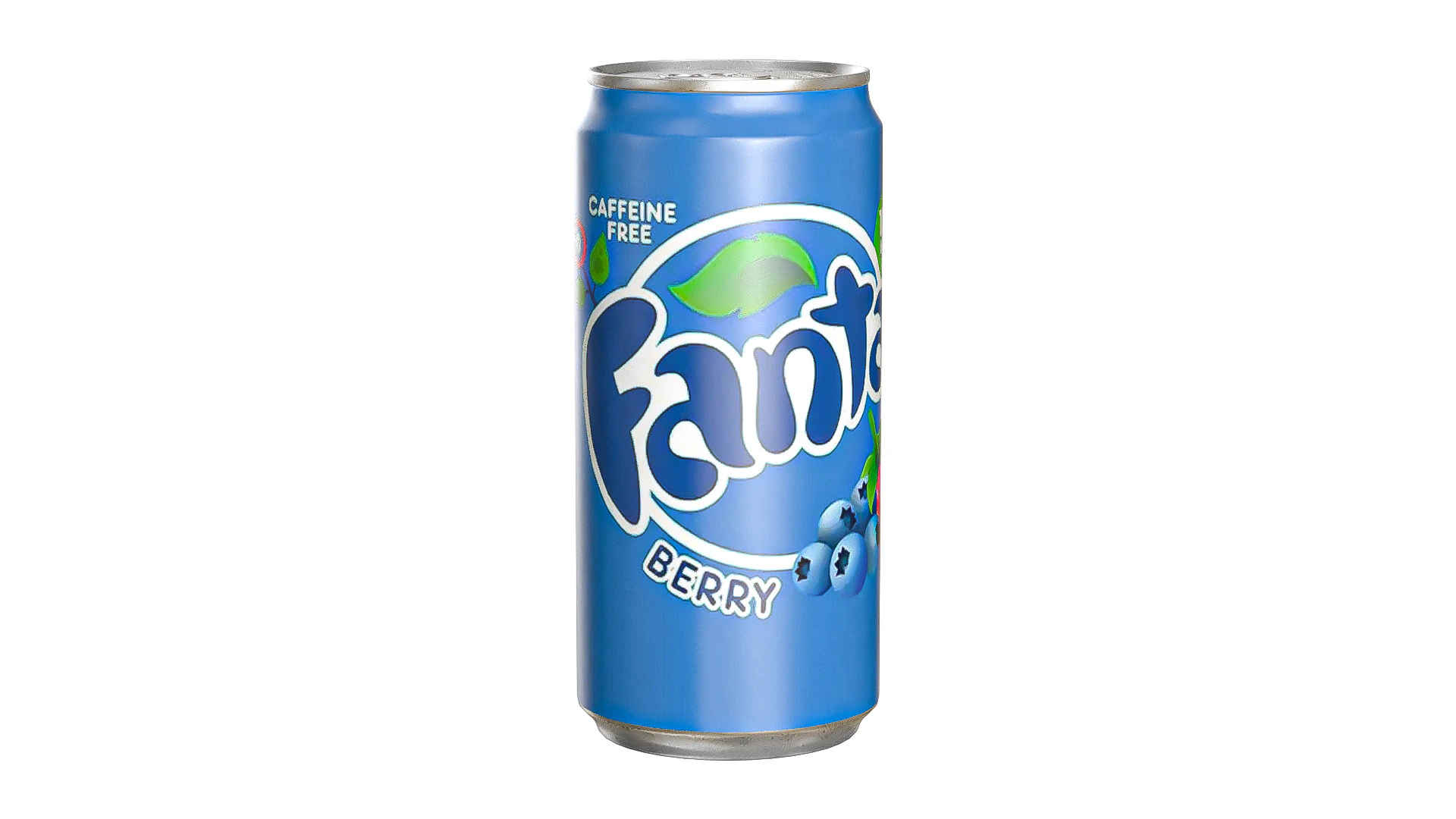 Fanta Berry Drink Can Sleek 250ml 04 3D Model .c4d .max .obj .3ds .fbx .stl .blend