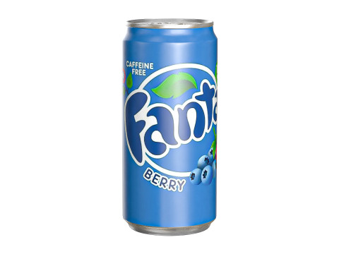 Fanta Berry Drink Can Sleek 250ml 04 3D Model