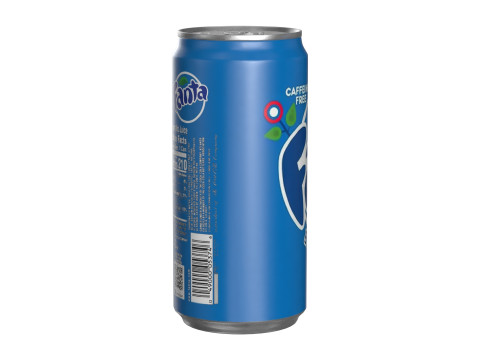 Fanta Berry Drink Can Sleek 250ml 04 3D-Modell